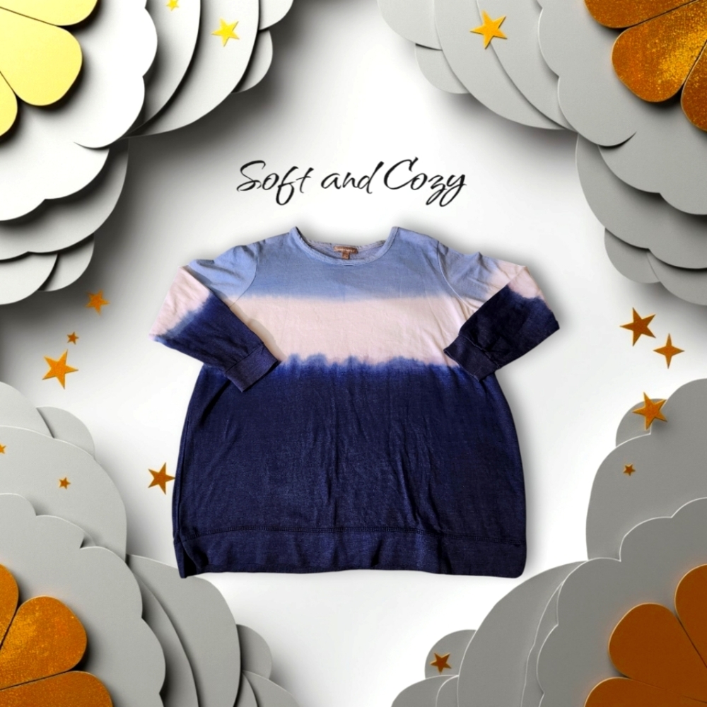 Woman Within Soft and Cozy Gradient Sweatshirt XL